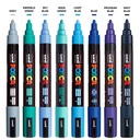 UNI Posca Medium Marker Cool Color Set x 8