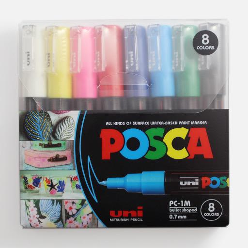 UNI Posca Extra Fine Marker Set x 8
