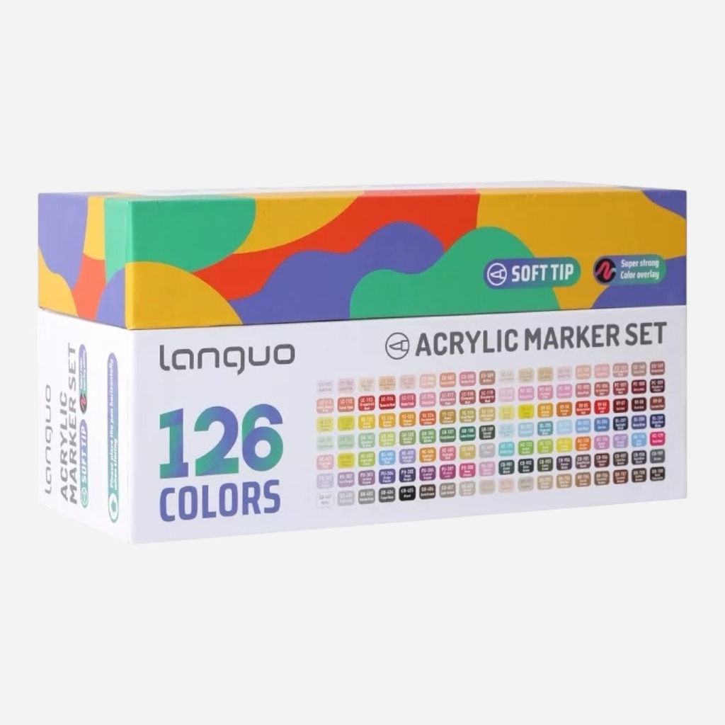 OVJ Languo Acrylic Brush Marker Set x 126