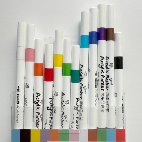 OVJ Acrylic Paint Marker Set x 12
