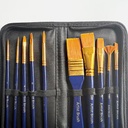 OVJ Golden Taklon Acrylic Brush Set x 10 (Canvas Case Included)