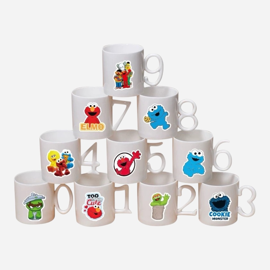 OVJ Waterproof Sticker Sesame Street x 100