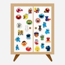 OVJ Waterproof Sticker Sesame Street x 100
