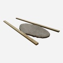 OVJ 2-Piece Wooden Clay Roller Guide 10mm x 25mm x 40cm