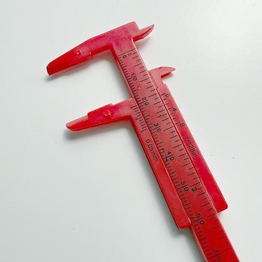 RAYHER Plastic Vernier Caliper 80mm