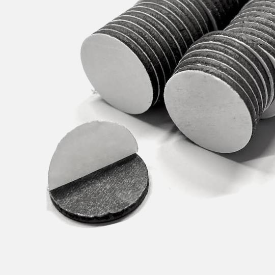 OVJ Self-Adhesive Rubber Button Magnet (D)50mm (T)2mm x 5