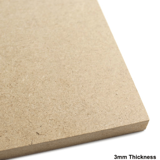 OVJ MDF Medium Density Fibreboard 3mm x 15cm x 15cm