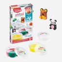 MAPED Modelling Friends Pots of Light Dough Set x 3