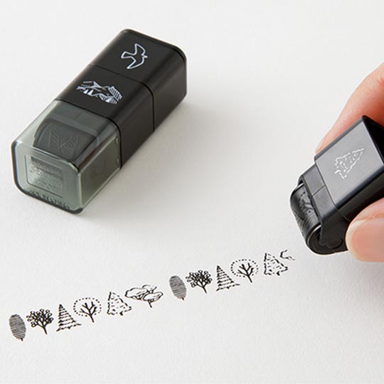 MIDORI Paintable Stamp Roller Mountain View