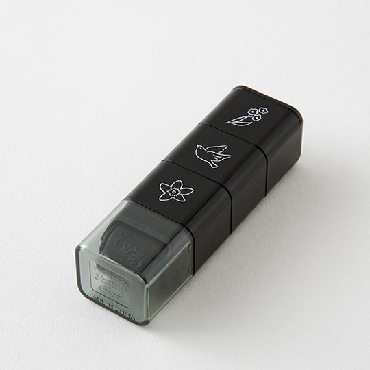 MIDORI Paintable Stamp Roller Plant