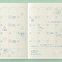 MIDORI Yuru Log Paintable Pre-inked Stamp Animal Poses