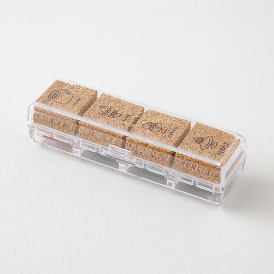 MIDORI Yuru Log Paintable Pre-inked Stamp Cafe