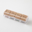 MIDORI Yuru Log Paintable Pre-inked Stamp Cafe
