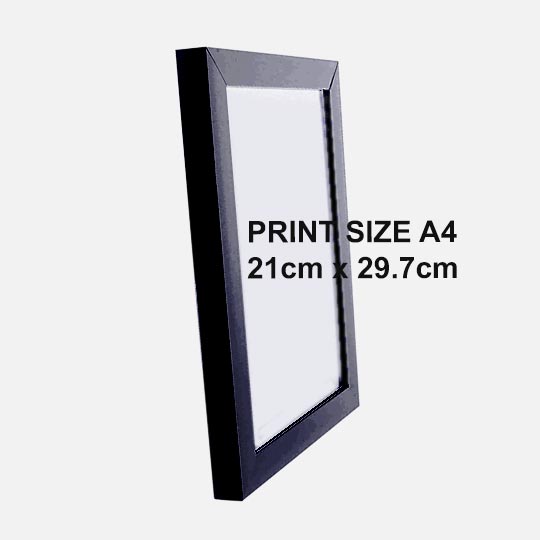 OVJ Wooden Picture Frame A4 Black