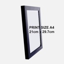 OVJ Wooden Picture Frame A4 Black