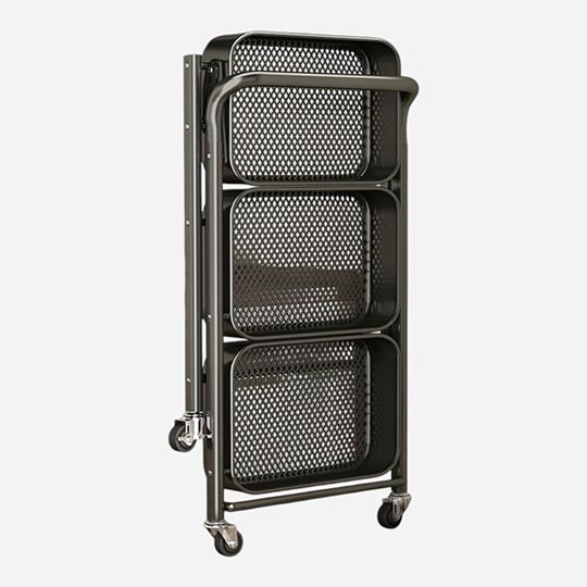 OVJ Sirius Black 3-Tier Foldable Trolley