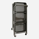 OVJ Sirius Black 3-Tier Foldable Trolley