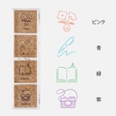 MIDORI Yuru Log Paintable Pre-inked Stamp Daily Life