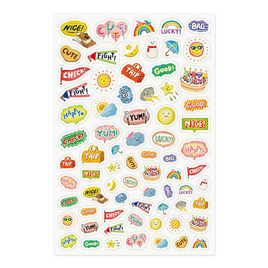 MIDORI Yuru Log Sticker Feeling x 1