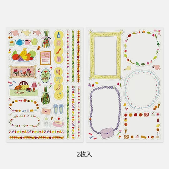 MIDORI Yuru Log Sticker My Life x 2