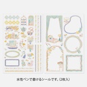 MIDORI Yuru Log Sticker Travel & Hotel x 2