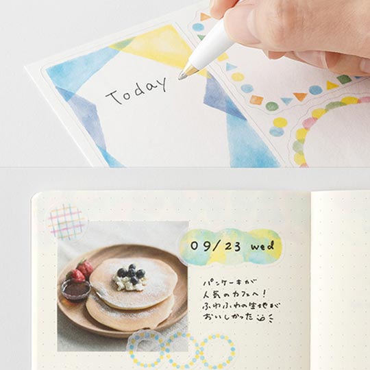 MIDORI Yuru Log Sticker Motif Textile x 2