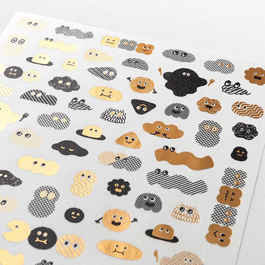 MIDORI Yuru Log Sticker Camouflage Mini Monster x 1