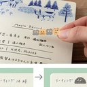 MIDORI Yuru Log Sticker Camouflage Mini Monster x 1