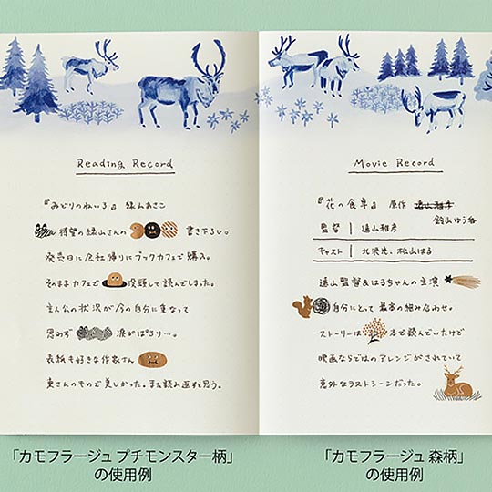 MIDORI Yuru Log Sticker Camouflage Forest x 1