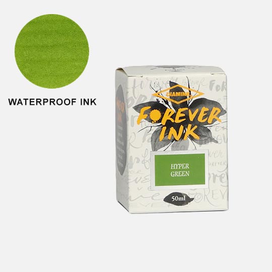 DIAMINE Forever Permanent Fountain Pen Ink 50ml Hyper Green