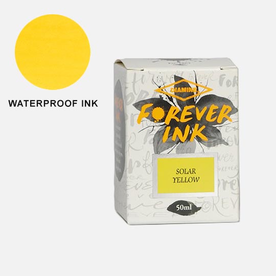 DIAMINE Forever Permanent Fountain Pen Ink 50ml Solar Yellow