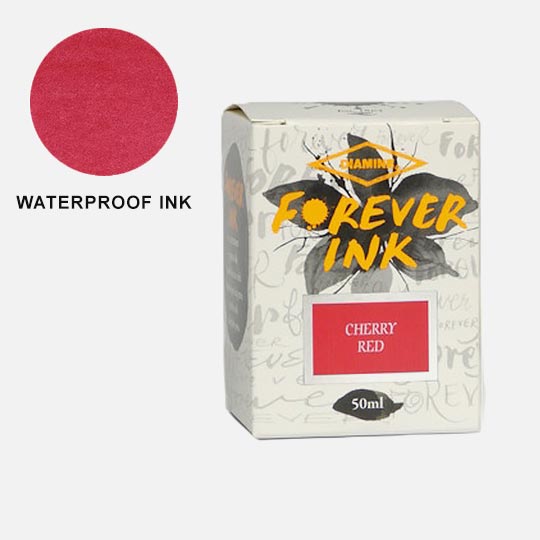 DIAMINE Forever Permanent Fountain Pen Ink 50ml Cherry Red