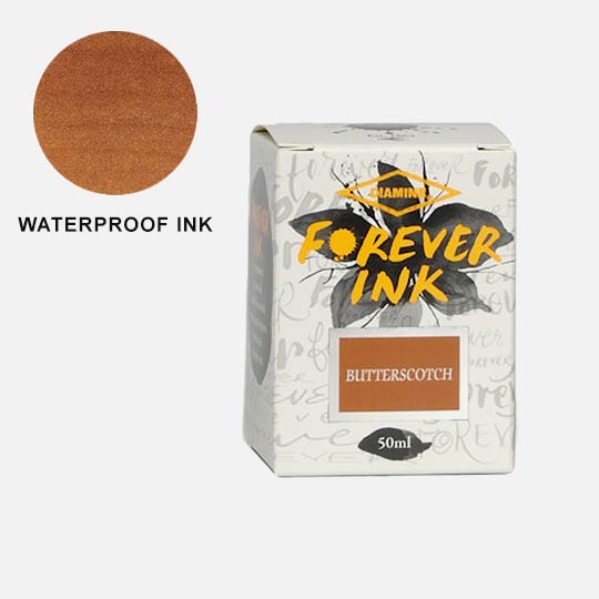DIAMINE Forever Permanent Fountain Pen Ink 50ml Butterscotch