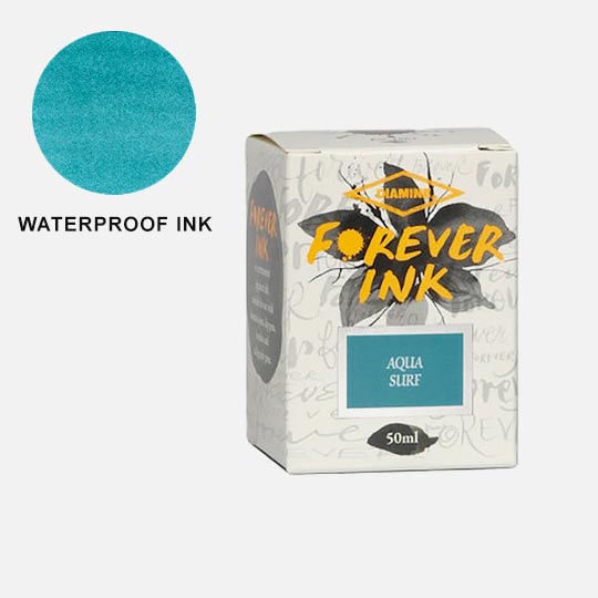 DIAMINE Forever Permanent Fountain Pen Ink 50ml Aqua Surf