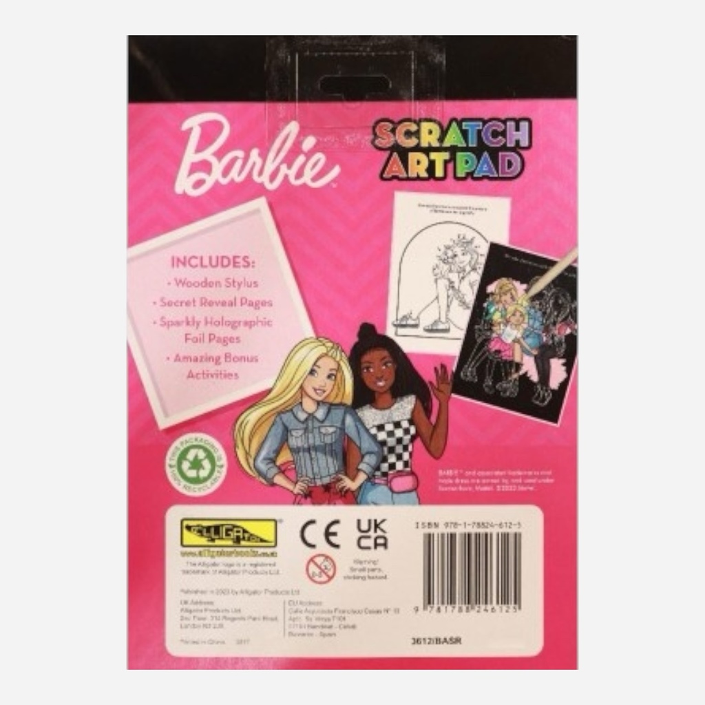ALLIGATOR Barbie Scratch Art Pad