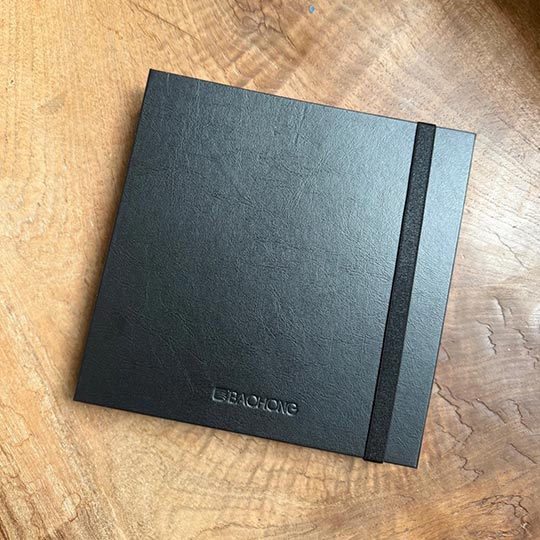 BAOHONG Academy Cold Press Watercolor Paper Book 300gsm Accordion 17cm x 17cm x 30