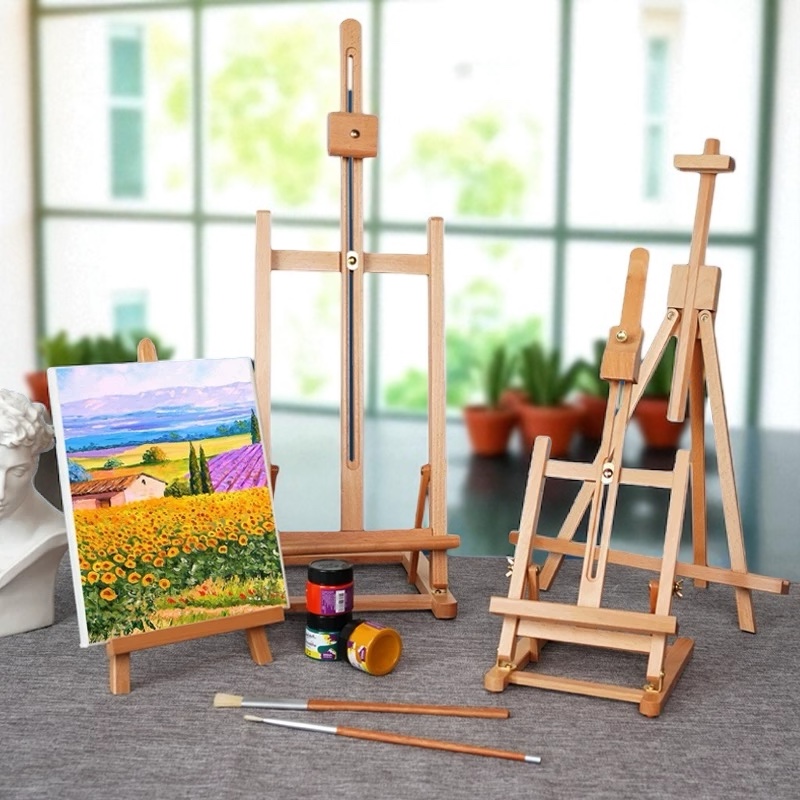 OVJ Beechwood H-Frame Foldable Table Easel 60cm