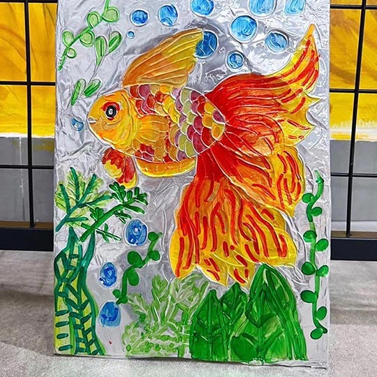 OVJ Silver Embossing Foil 10cm x 10cm x 10