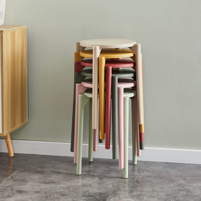 OVJ Stackable Plastic Stool Sunshine Yellow