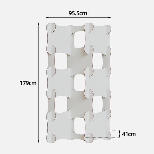OVJ White Corrugated Board Screen 95cm x 179cm