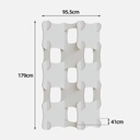 OVJ White Corrugated Board Screen 95cm x 179cm