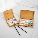 OVJ Travel Bamboo Watercolor Palette Box 36-Pan