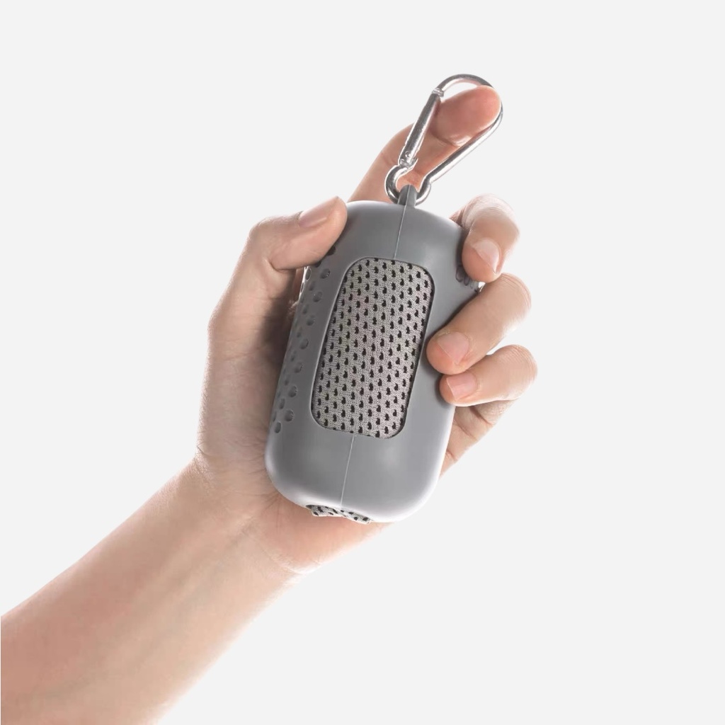 OVJ Cooling Cloth Silicone Key Chain Grey