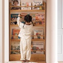 OVJ 6-Tier Natural Wood Bookshelf 8.5cm x 60cm x 1.8m