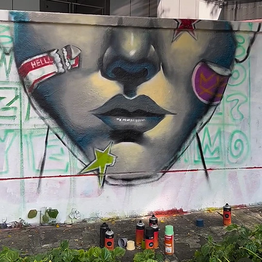 DISCOVER Graffiti Mural By TASA