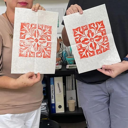 DISCOVER Printmaking on Stamp Carving By TASA