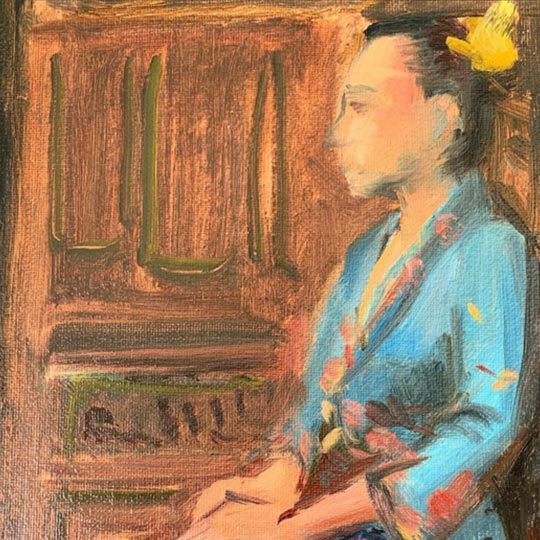 DISCOVER Vintage Scene Oil Painting By TASA