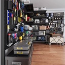 OVJ Makerspace Peg Board 35cm x 106cm x 190cm