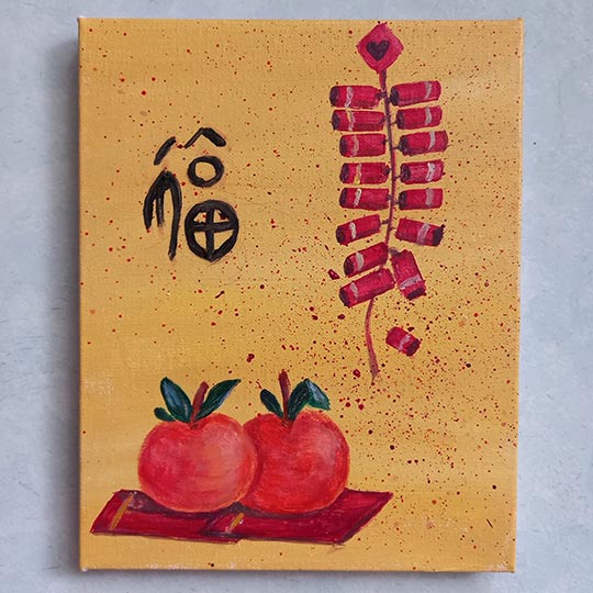 DISCOVER CNY Acrylic Painting On Canvas By TASA