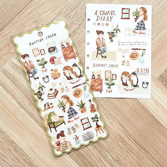 MIND WAVE Routine Charm Sticker Picnic